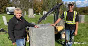 New Brunswick couple work to restore broken historic headstones
