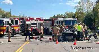 Man in his 80s sent to hospital after crash on Highway 6 in Hamilton