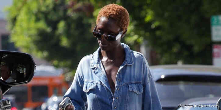 Jodie Turner-Smith Rocks Denim Jumpsuit During WeHo Shopping Trip!