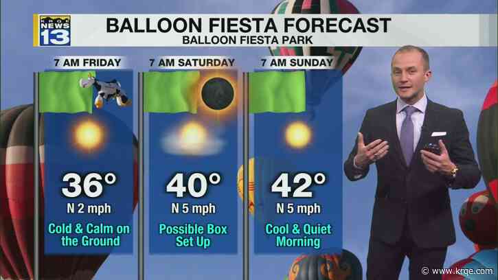 Very cold start to Balloon Fiesta Friday morning