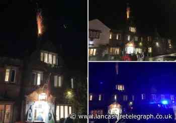 Fire crews tackle chimney fire at Inn at Whitewell