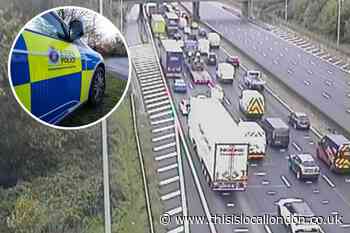 Man in 'serious condition' after heart attack on M25
