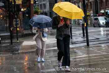 London Met Office weather: Heavy rain forecast