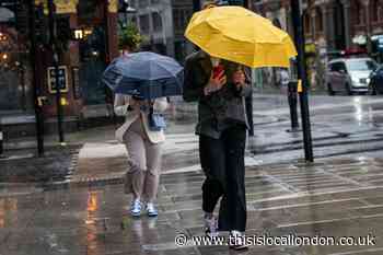 London Met Office weather: Heavy rain forecast