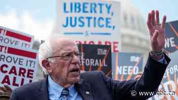 Bernie Sanders shows support for NDP with video message at policy convention in Hamilton