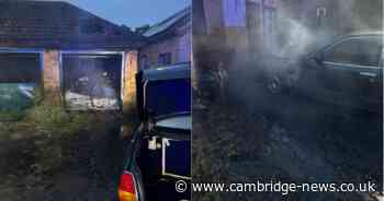 Car fire spreads to derelict Cambridgeshire house