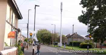 'Eyesore' Newcastle 5G mast built in wrong place to be replaced by shorter tower