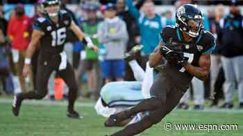 Jaguars WR Jones, OL Little out vs. Colts