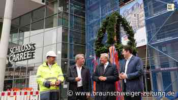 Richtfest am Braunschweiger Schlosscarree: Umbau geht voran