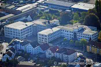 Hinter dem neuen Gymnasium in Bielefeld wächst ein Wald