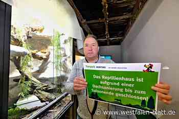 Einsturzgefahr: Tierpark Herford sperrt Reptilienhaus