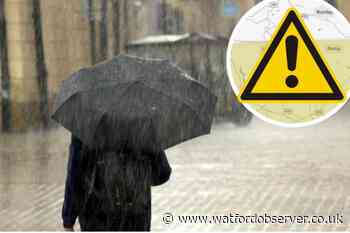 Watford weather: Heavy rain and high winds expected tonight