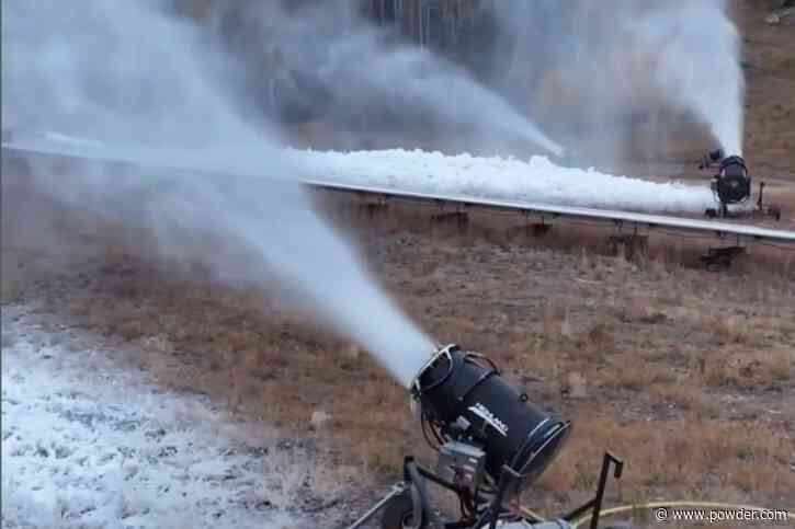 Southern Utah Resort Fires Up Snowmaking System- "It's Happening"