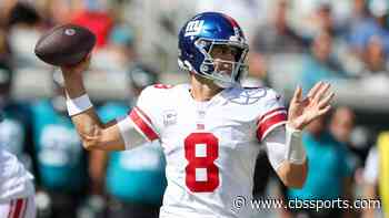 Giants QB Daniel Jones ruled out for Week 6 vs. Bills due to neck injury, Tyrod Taylor to start under center