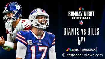 How to watch Giants vs. Bills on 'Sunday Night Football' on NBC