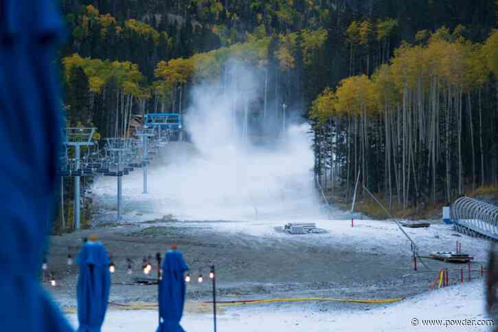 New Mexico Ski Area Fires Up Snow Guns: "Winter Ops Have Officially Begun"