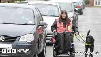 Pavement parking stops blind wheelchair user from leaving the house
