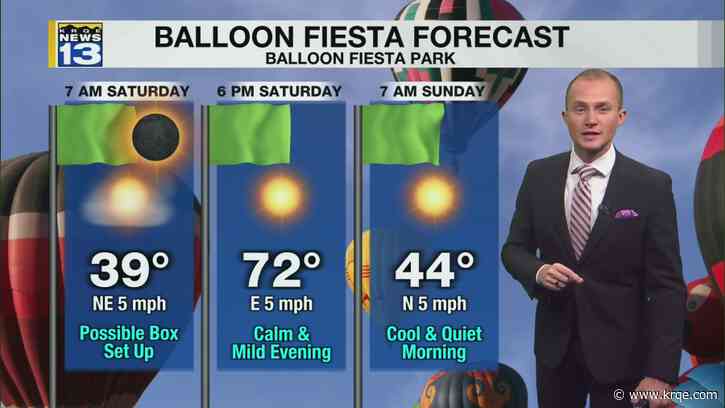 Light winds continue for Balloon Fiesta with clouds clearing for the solar eclipse