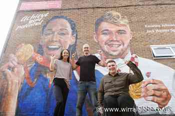 Paul Curtis paints mural on side of school for ParalympicsGB
