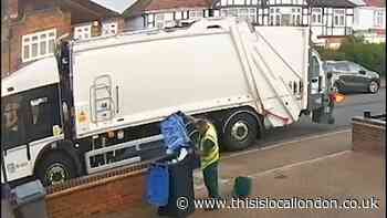 Video shows Brent bin man mixing recycling with rubbish