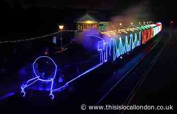 Epping Ongar Lights Express steam train ride and light show