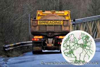 Gritters to be sent out on East Lancashire roads tonight