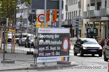 Friedrichstraße in Paderborn vorzeitig wieder frei