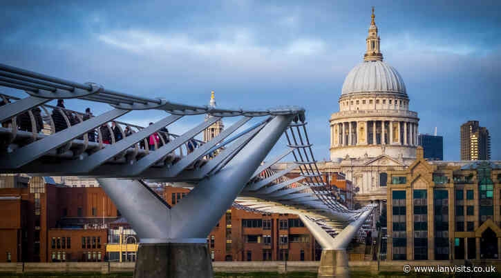An ancient law requires a bundle of straw to hang from the Millennium Bridge