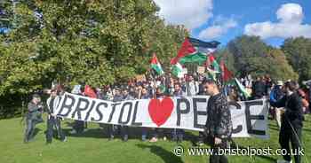 RECAP: Pro-Palestine protest under way in Bristol city centre