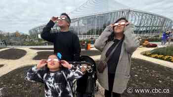 Glimpses of Saturday's partial solar eclipse visible in Winnipeg despite cloudy skies