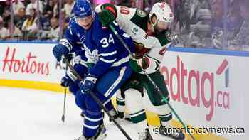 Auston Matthews records second straight hat trick, Maple Leafs pound Wild 7-4