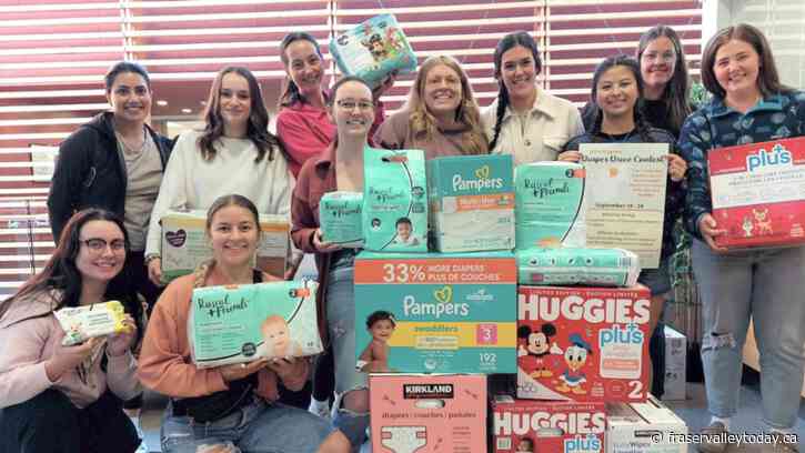 UFV nursing students hold diaper drive to benefit the Salvation Army Food Bank in Chilliwack