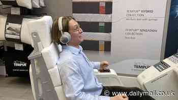 EXCLUSIVE: A really lazy boy! MailOnline tests the 'ultimate gaming chair' which comes with a wraparound screen and NASA-inspired Tempur mattress