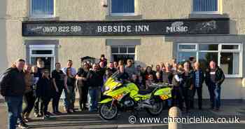 Blood Bikes charity thanks Blyth pub for 'many years' of vital support - by naming a life-saving motorbike after it