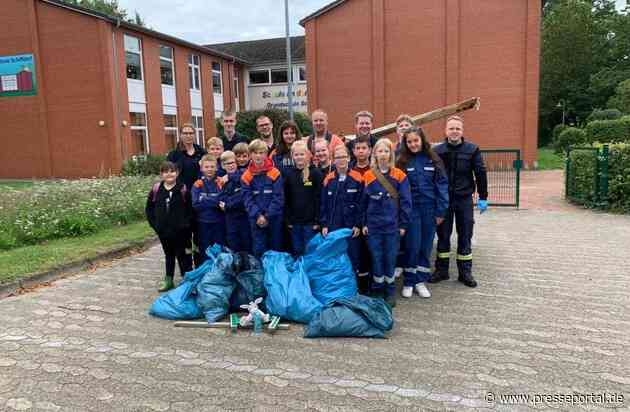 FFW Schiffdorf: Feuerwehr unterstützt Ortsgemeinschaft beim Müllsammeln