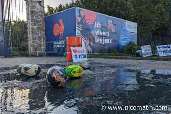 Coupe du monde de rugby: des militants déversent du pétrole devant la Fédération de rugby