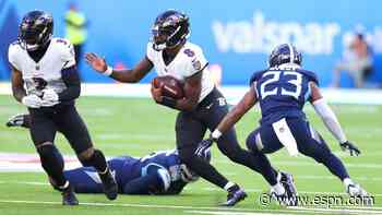 Best and worst of NFL Week 6: Ravens hold off Titans, Chiefs dominate on D