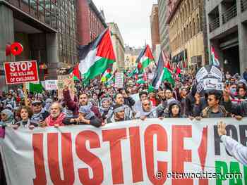 Marchers supporting Gaza, Israel stage two demonstrations in capital