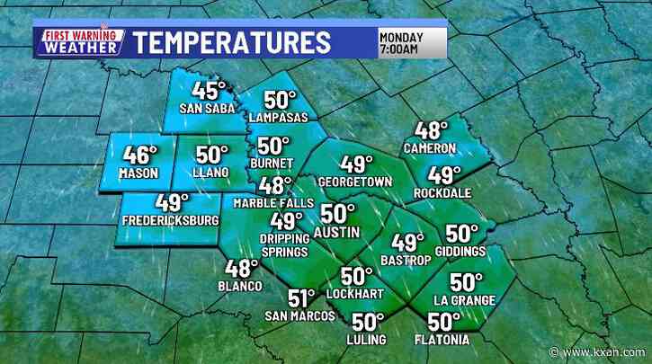 Dipping into the 40s before summer heat returns