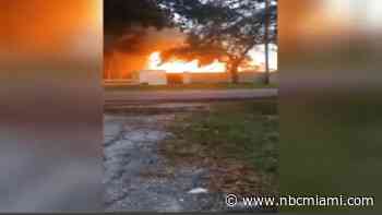 Family displaced after fire rips through Hallandale Beach trailer home