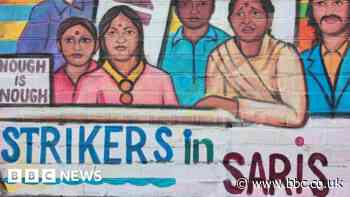 In pictures: 'Strikers in saris' mural unveiled in Birmingham