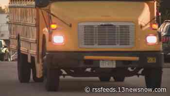 Two students injured in school bus crash Saturday night in Mathews County