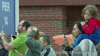 Families say goodbye as USS Dwight D. Eisenhower deploys to Eastern Mediterranean