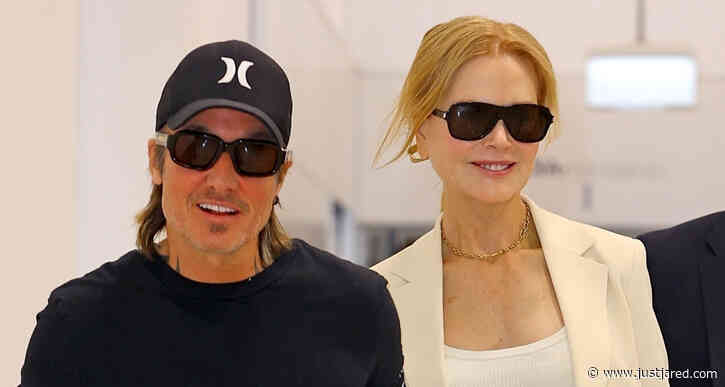 Nicole Kidman & Keith Urban Hold Hands After Landing in Sydney