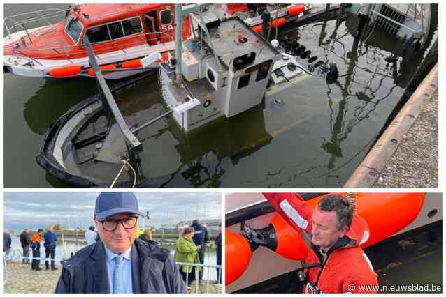Verwoede pogingen om gezonken garnalenvissersboot te redden: “Belangrijk voor de gemeente, dus hopelijk kan ze gered worden”