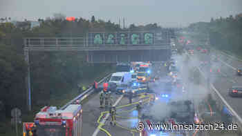 Todes-Drama auf der A5: Zwei Menschen und Hund verbrennen nach Unfall bei lebendigem Leib