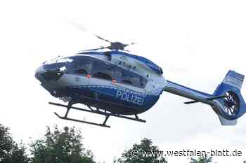 Mädchen vermisst: Polizeihubschrauber im Einsatz