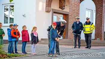 Erstklässler in Wildberg: Sicher durch den Straßenverkehr