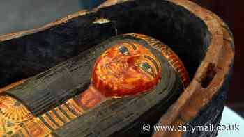 Ancient tombs containing the colourful mummified bodies of high priests and officials from 3,400 years ago are unearthed in Egypt