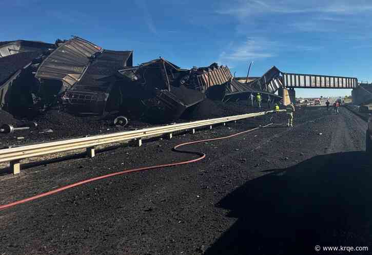 Semitruck driver killed when Colorado train derails, spilling train cars and coal onto a highway
